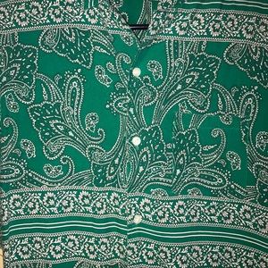 Short Sleeve Bandana Button Up